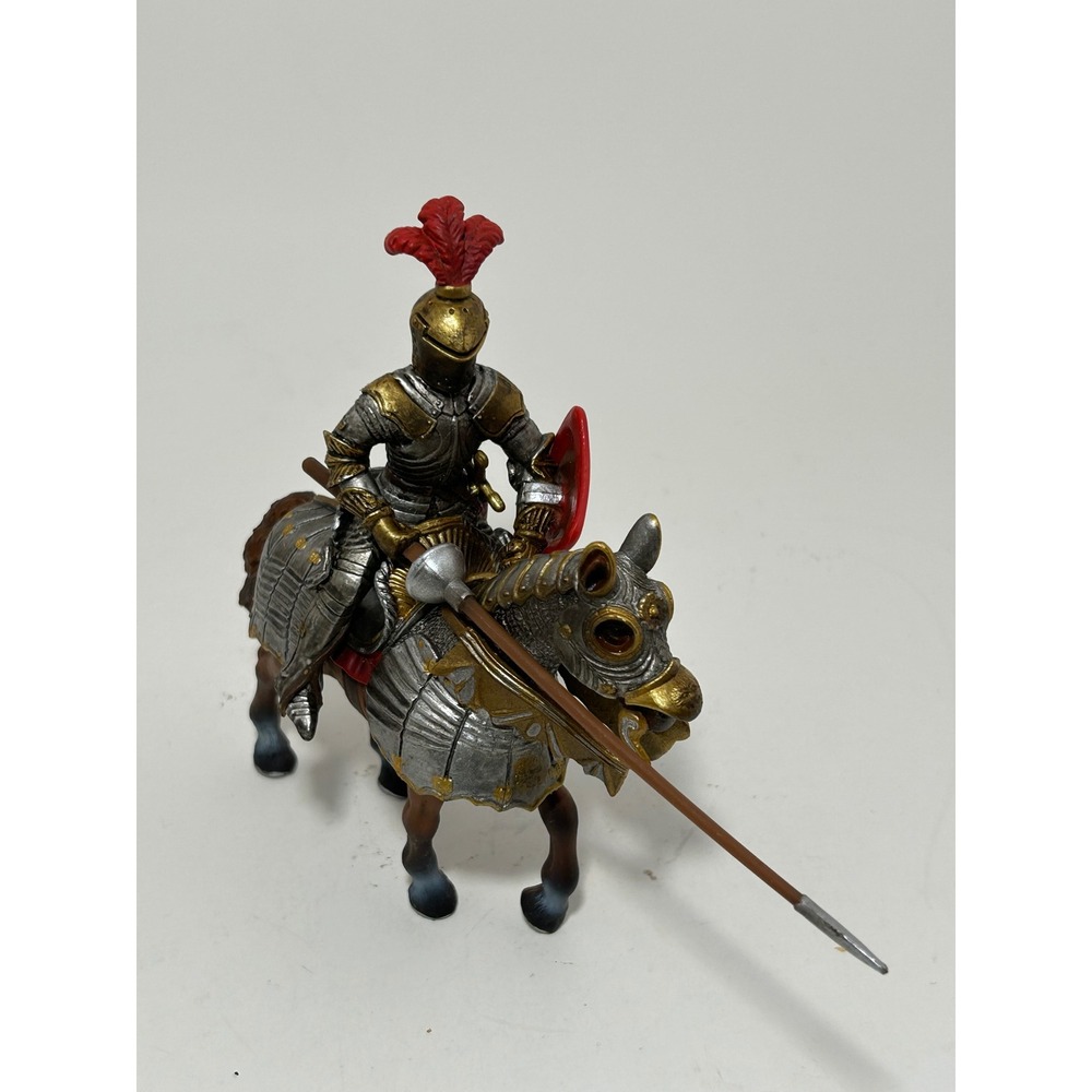 Schleich World of History Knight on Horse with Lance Fleur de Lis Shield 70032
